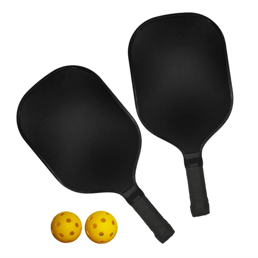 Smasher Pickleball Set Black (Custom Screen Print)