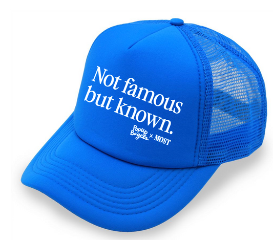 300 Royal Blue 5 Panel Foam Mesh Back Trucker Cap - PopUp Bagels x MOST