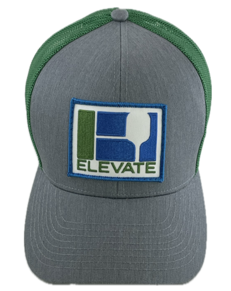 Pickleball Trucker Mesh Back Cap - Heather/Kelly Green