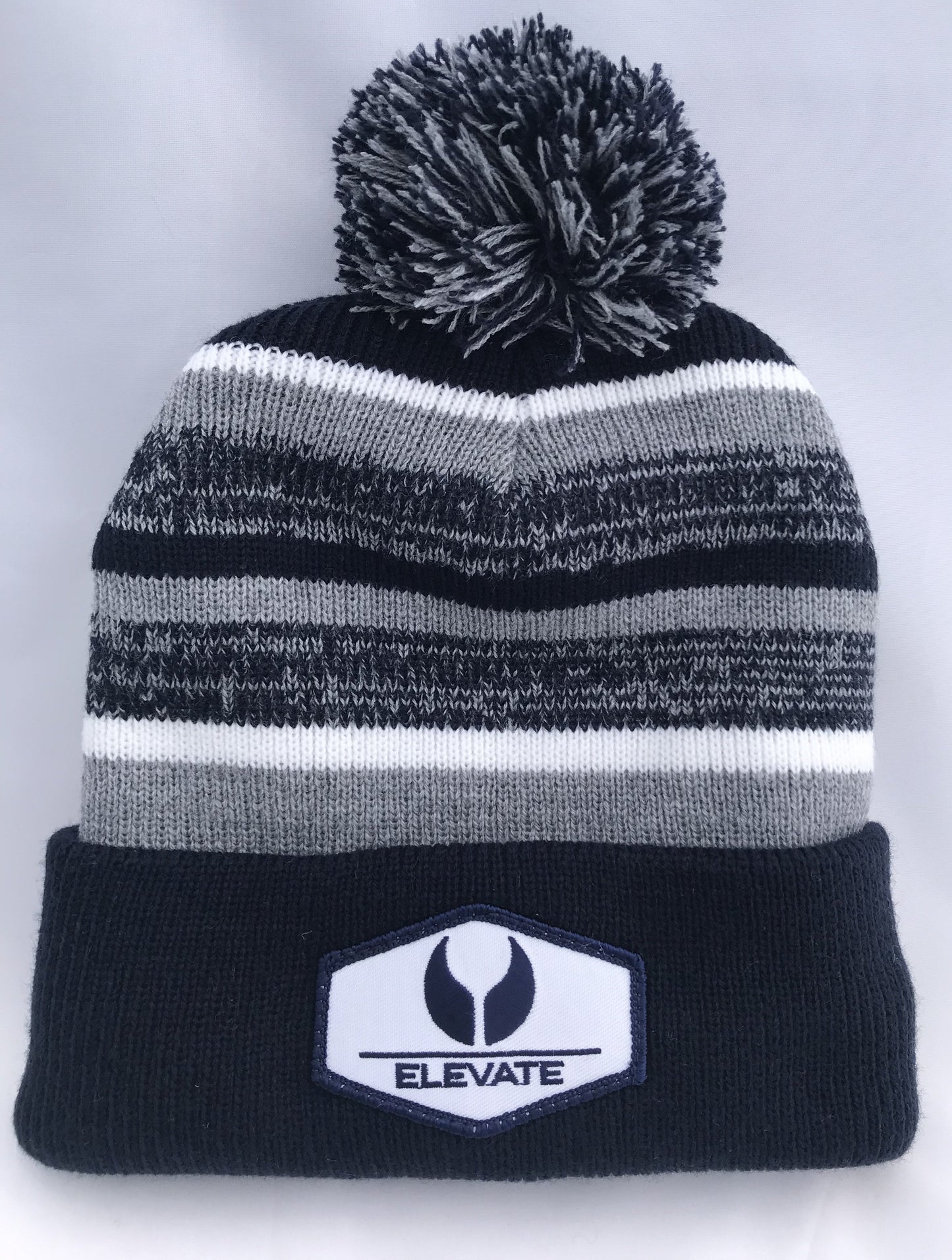 Elevate Fleece Lined Knit Hat With Pom