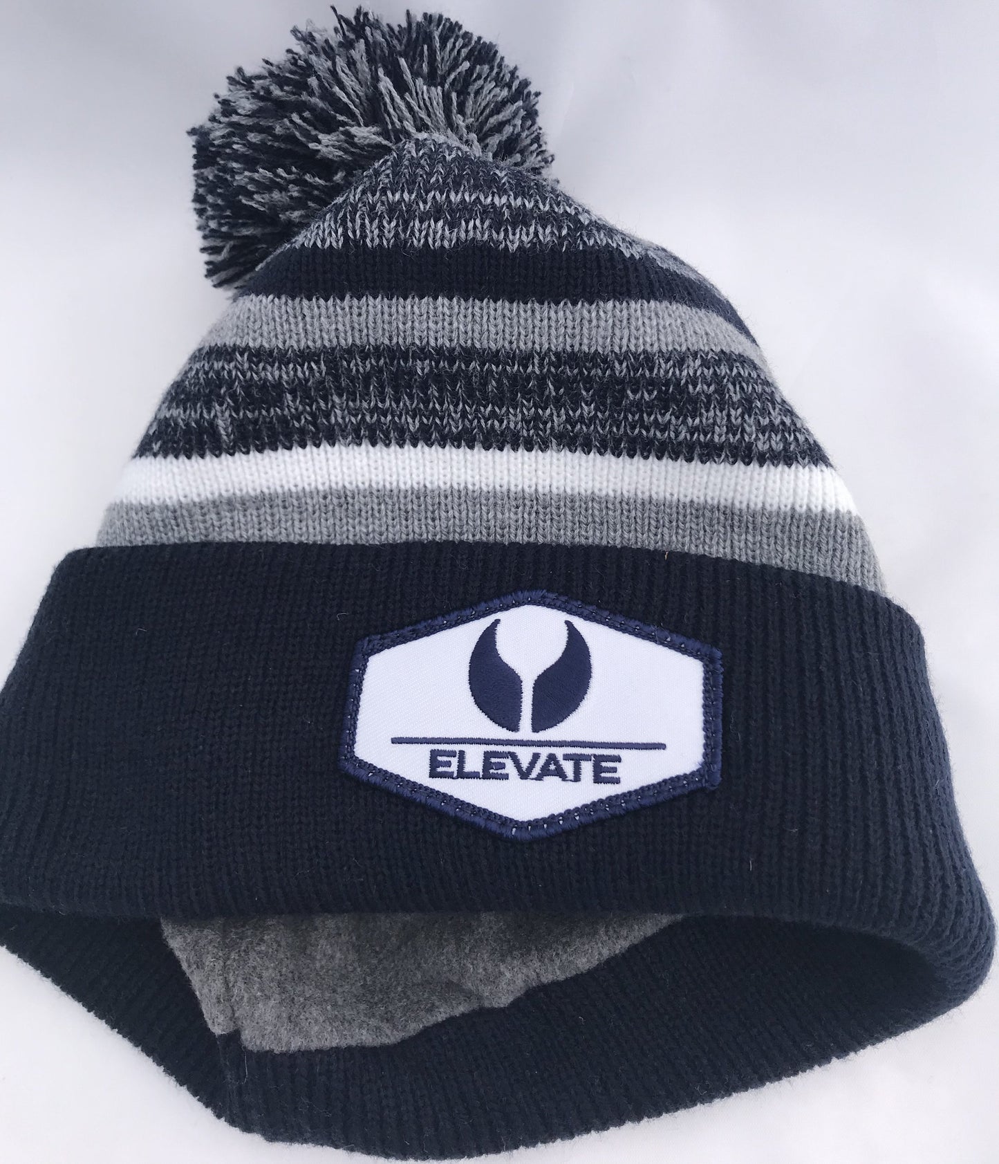 Elevate Fleece Lined Knit Hat With Pom