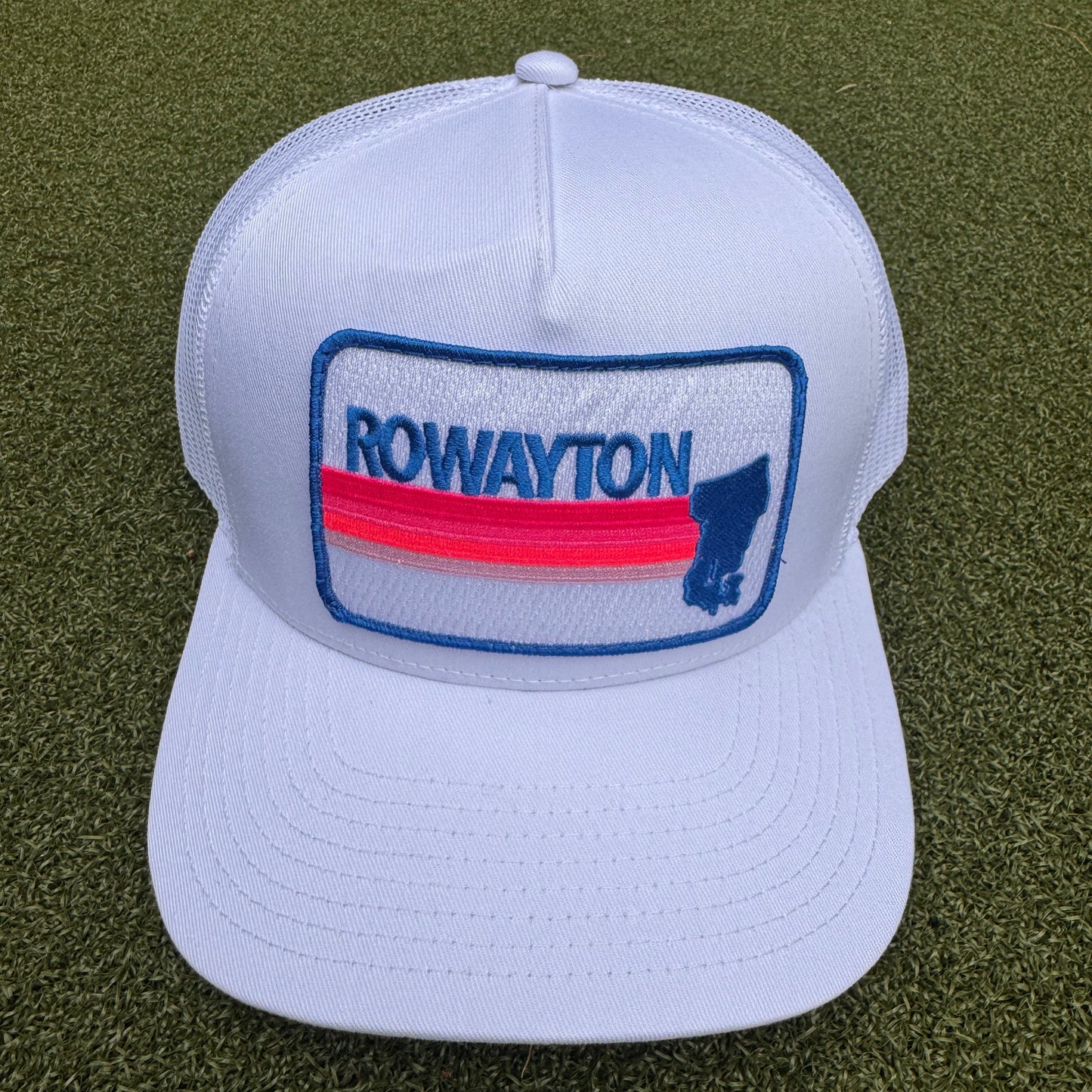 White Pink Sunset Trucker
