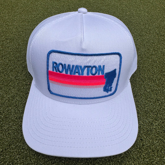 White Pink Sunset Trucker