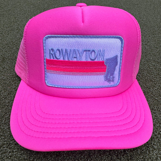 Neon Pink / Light Blue Foam Trucker
