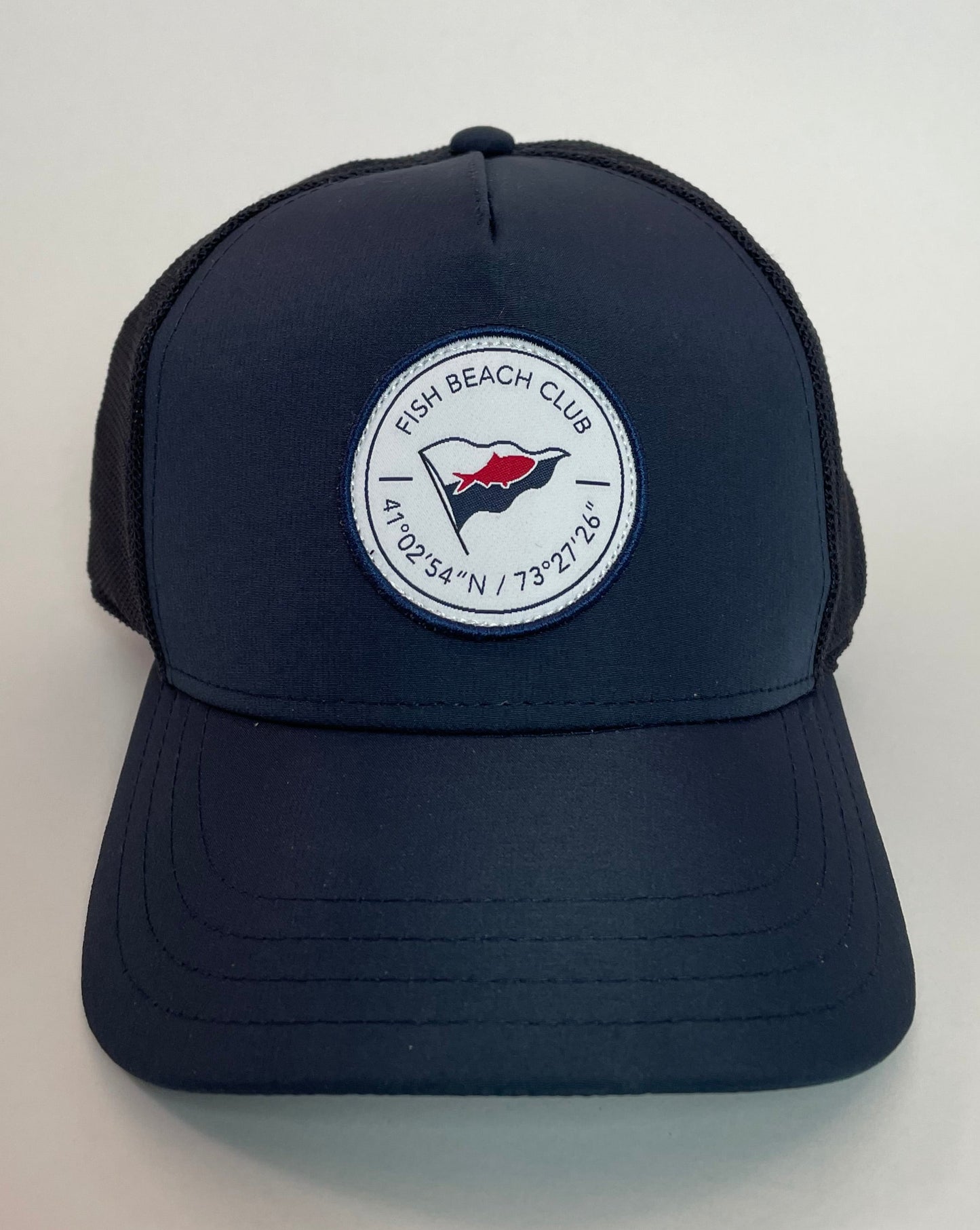 Fish Beach Club Navy Trucker Hat