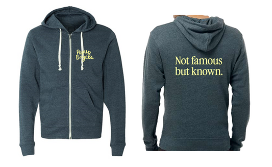 6 Navy Full-Zip Hooded Sweatshirts per size