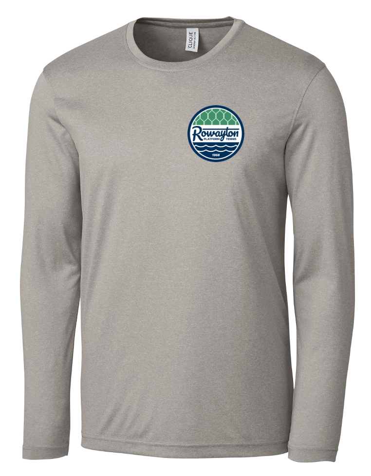 Active Jersey Mens Long Sleeve Tee - Light Grey Heather