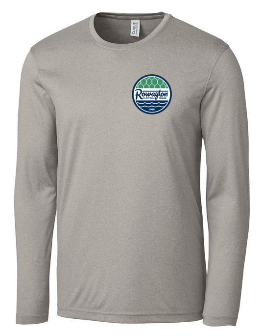 Active Jersey Mens Long Sleeve Tee - Light Grey Heather