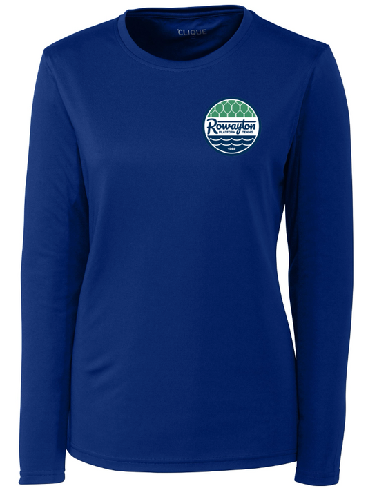 Performance Jersey Womens Long Sleeve Tee - Tour Blue