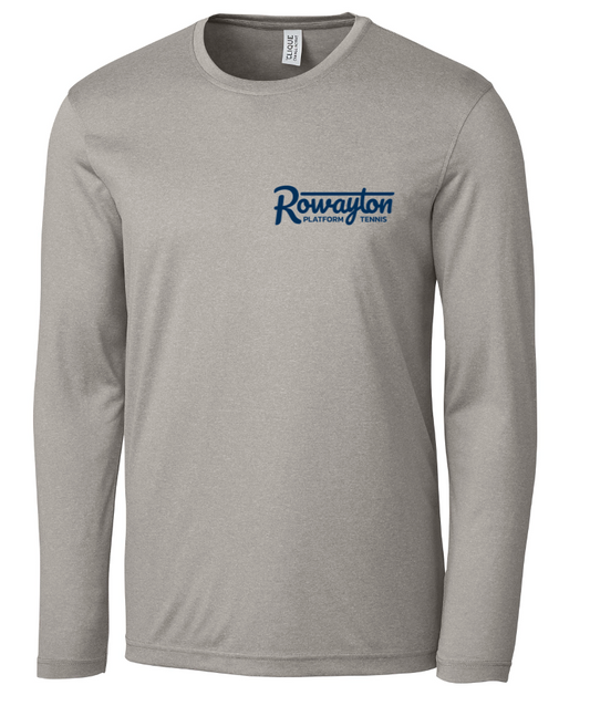Active Jersey Mens Long Sleeve Tee - Light Grey Heather