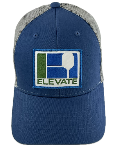 Pickleball Mesh Back Cap - Sea Blue/Gray