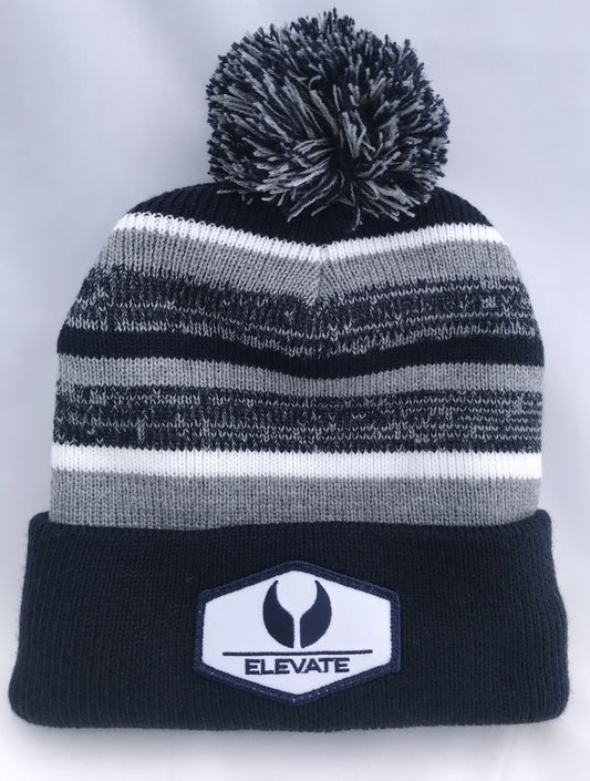Elevate Fleece Lined Knit Hat With Pom